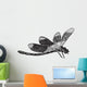 Dragonfly, vintage engraving Wall Decal