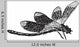 Dragonfly, vintage engraving Wall Decal
