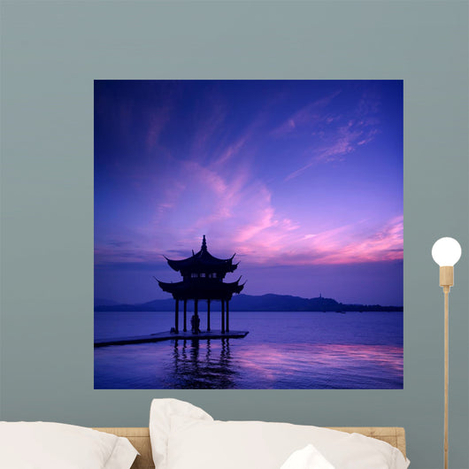 West Lake with Sunset Wall Decal