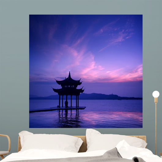 West Lake with Sunset Wall Decal