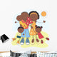 Happy African American Family Wall Decal