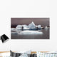 Icebergs against Purple Wall Decal