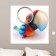 CG Parrot with Magnifying Glass Wall Decal