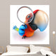 CG Parrot with Magnifying Glass Wall Decal