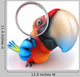 CG Parrot with Magnifying Glass Wall Decal