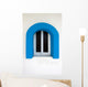Blue Portcullis Window Wall Decal