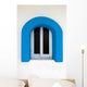 Blue Portcullis Window Wall Decal