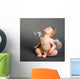 Infant Baby with Angel Wall Decal