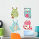 Shabby Chic Owls Wall Stickers Wall Decal