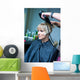 Drying Hair Wall Decal
