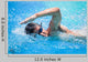 Young Man Swimming Front Wall Decal