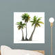Palm Tree Trio Rendering Wall Decal