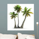 Palm Tree Trio Rendering Wall Decal