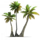 Palm Tree Trio Rendering Wall Decal