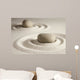 Zen Stones in Sand Circles Wall Decal