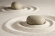 Zen Stones in Sand Circles Wall Decal