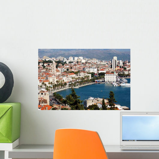 Split Croatia Overhead Cityscape Wall Decal