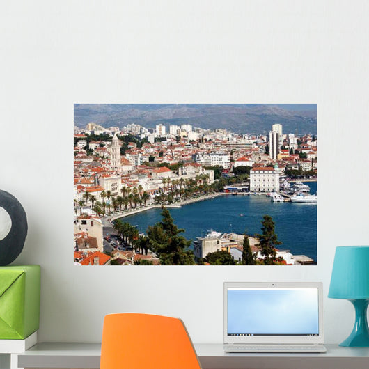 Split Croatia Overhead Cityscape Wall Decal