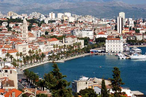 Split Croatia Overhead Cityscape Wall Decal