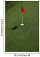 Red Flag Putting Green Wall Decal