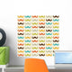 Seamless Pattern with Mustache Wall Decal