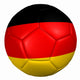 3D Flag Ball Germany Wall Decal