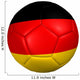 3D Flag Ball Germany Wall Decal