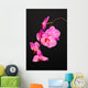Beautiful Blooming Orchid Black Wall Decal