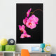Beautiful Blooming Orchid Black Wall Decal
