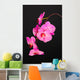 Beautiful Blooming Orchid Black Wall Decal