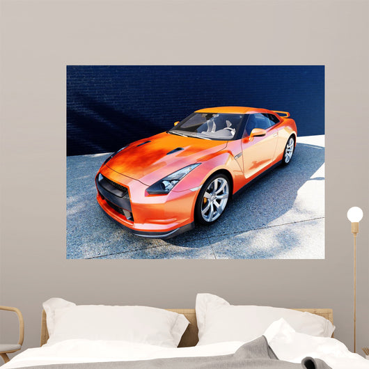 Dynamic Modern Car Wall Decal