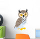 Cartoon Horned Owl Wall Decal