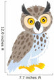 Cartoon Horned Owl Wall Decal