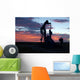 Oil Well Sunrise Wall Decal