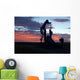 Oil Well Sunrise Wall Decal