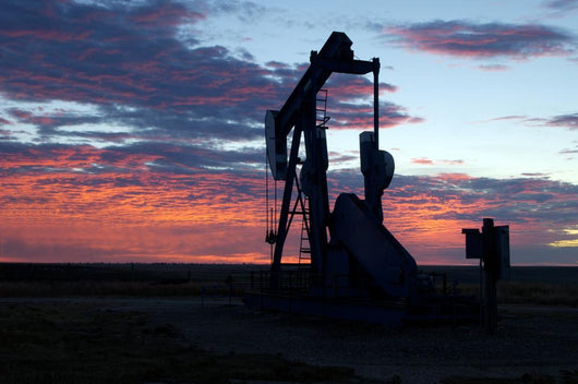 Oil Well Sunrise Wall Decal