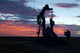 Oil Well Sunrise Wall Decal