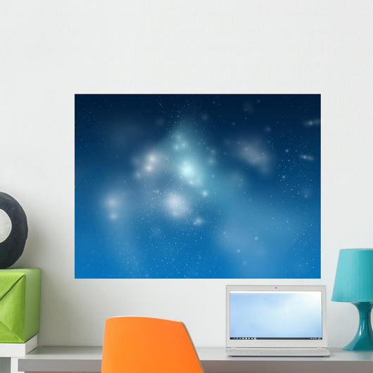 Universum Space Star Blue Wall Decal