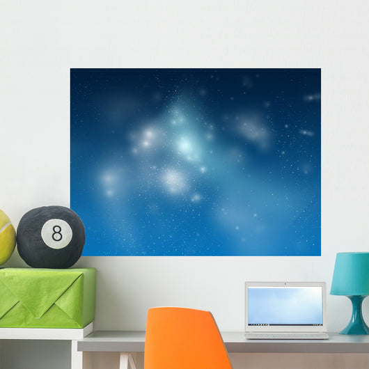 Universum Space Star Blue Wall Decal