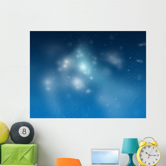 Universum Space Star Blue Wall Decal