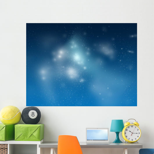 Universum Space Star Blue Wall Decal