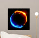 Blue and Red Fire Wall Decal