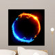 Blue and Red Fire Wall Decal