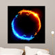 Blue and Red Fire Wall Decal