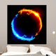 Blue and Red Fire Wall Decal