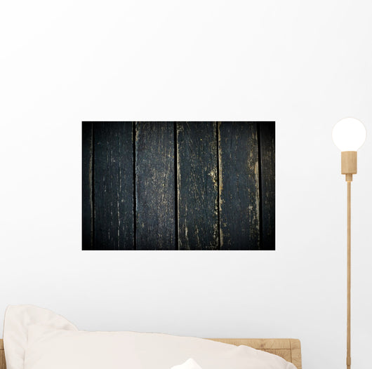 Old Wood with Black Wall Decal