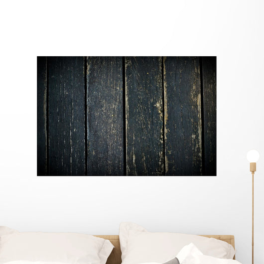 Old Wood with Black Wall Decal