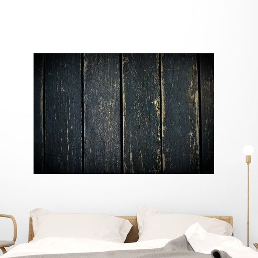 Old Wood with Black Wall Decal