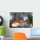 Flaming House Wall Decal