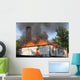 Flaming House Wall Decal